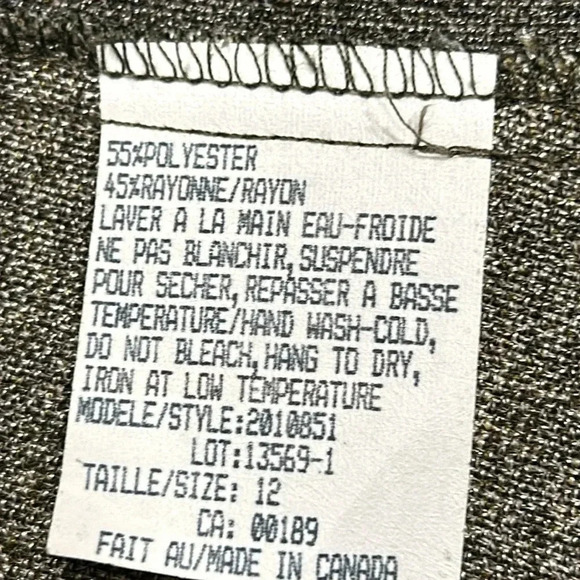 Y2K, LINDOR blazer,women size  12. Green/grey,hi-lo,button closure,shirt collar, - Picture 14 of 16